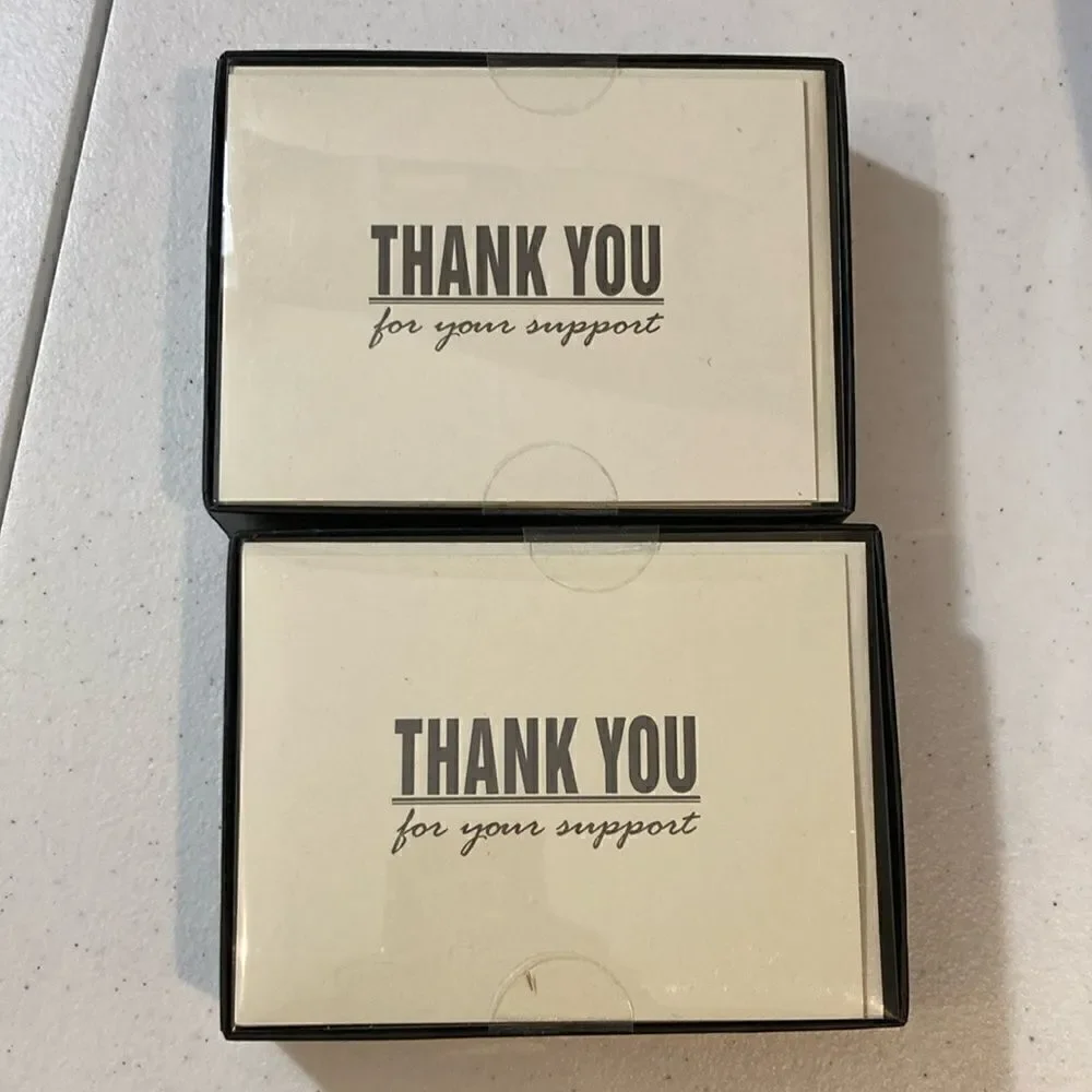 New‎ Factory Sealed 2 Boxes of 24 Carlton Cards Thank You Cards with Envelopes